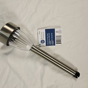 Boston Harbor Solar Stake Light  Stainless Steel Pathway Lighting NWT Set of 5